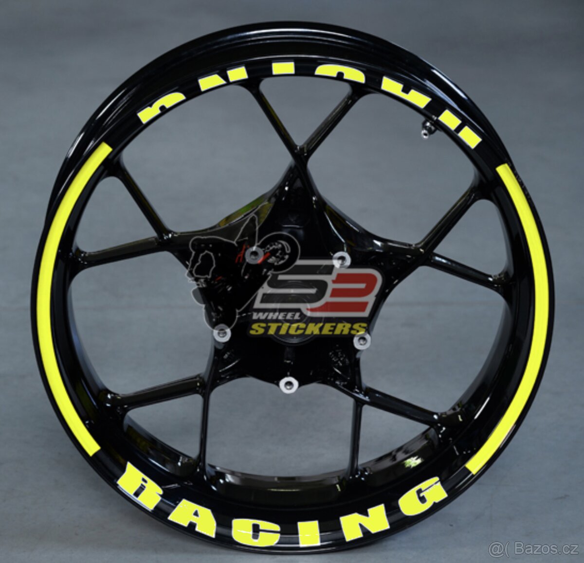 Samolepky na ráfky RACING FLUO NOVÉ - 2