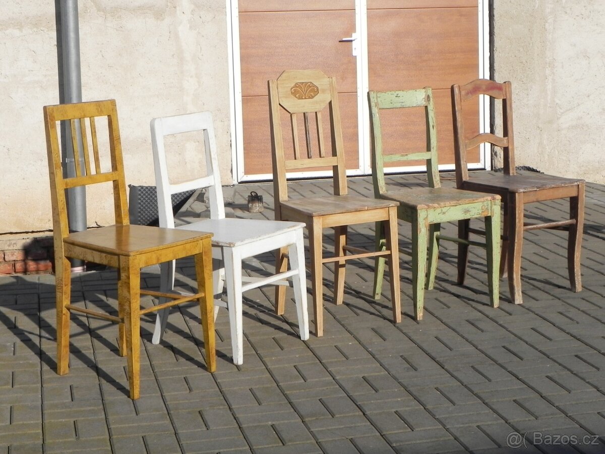 Staré smrkové židle - 2