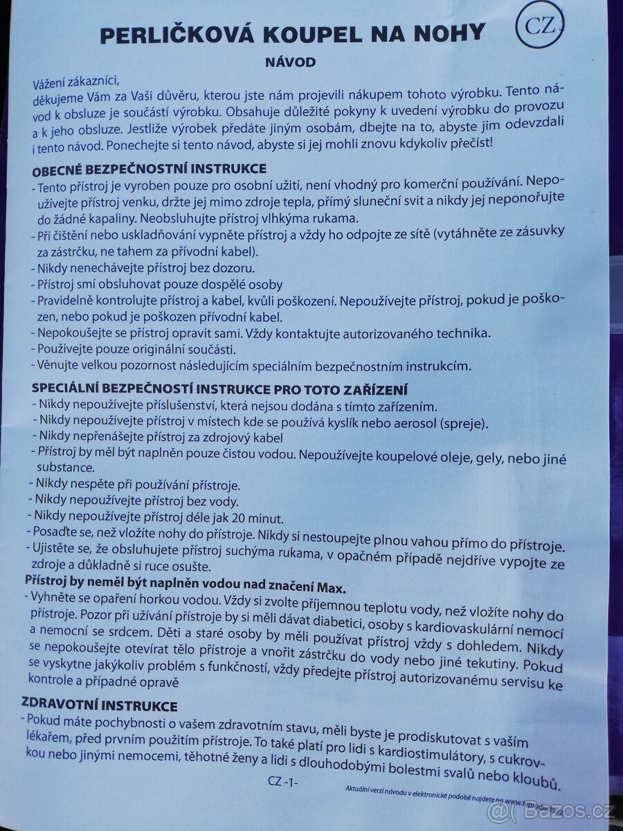 Masážní přístroj na nohy - 2