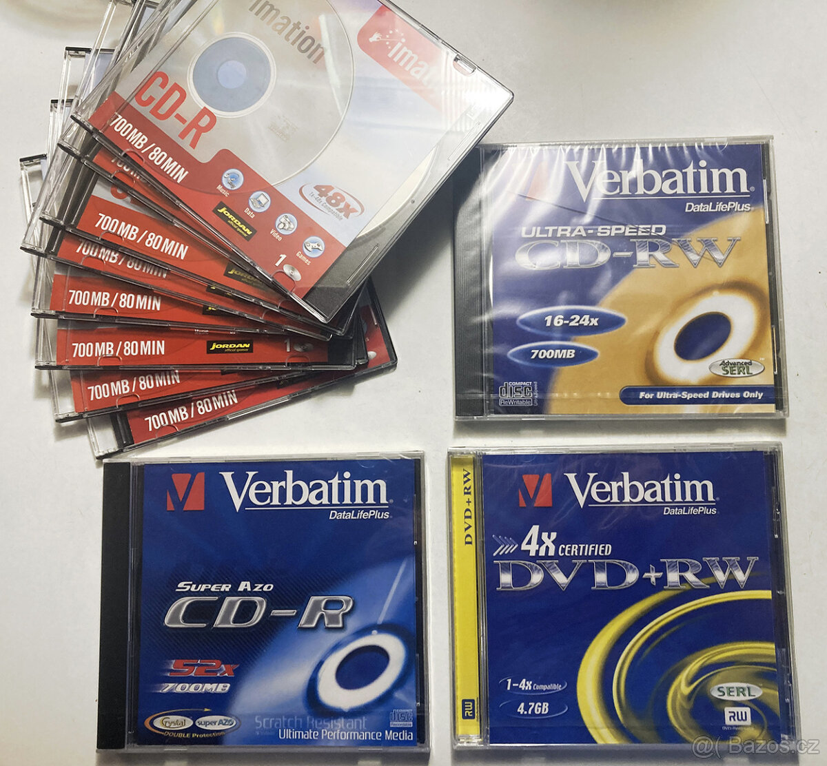 Prázdná čistá média CD, DVD - 2