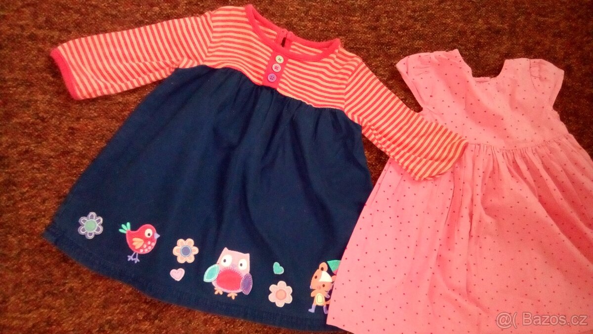 Dětské šatičky,vel.6-9 měsíců,cena celkem - 2