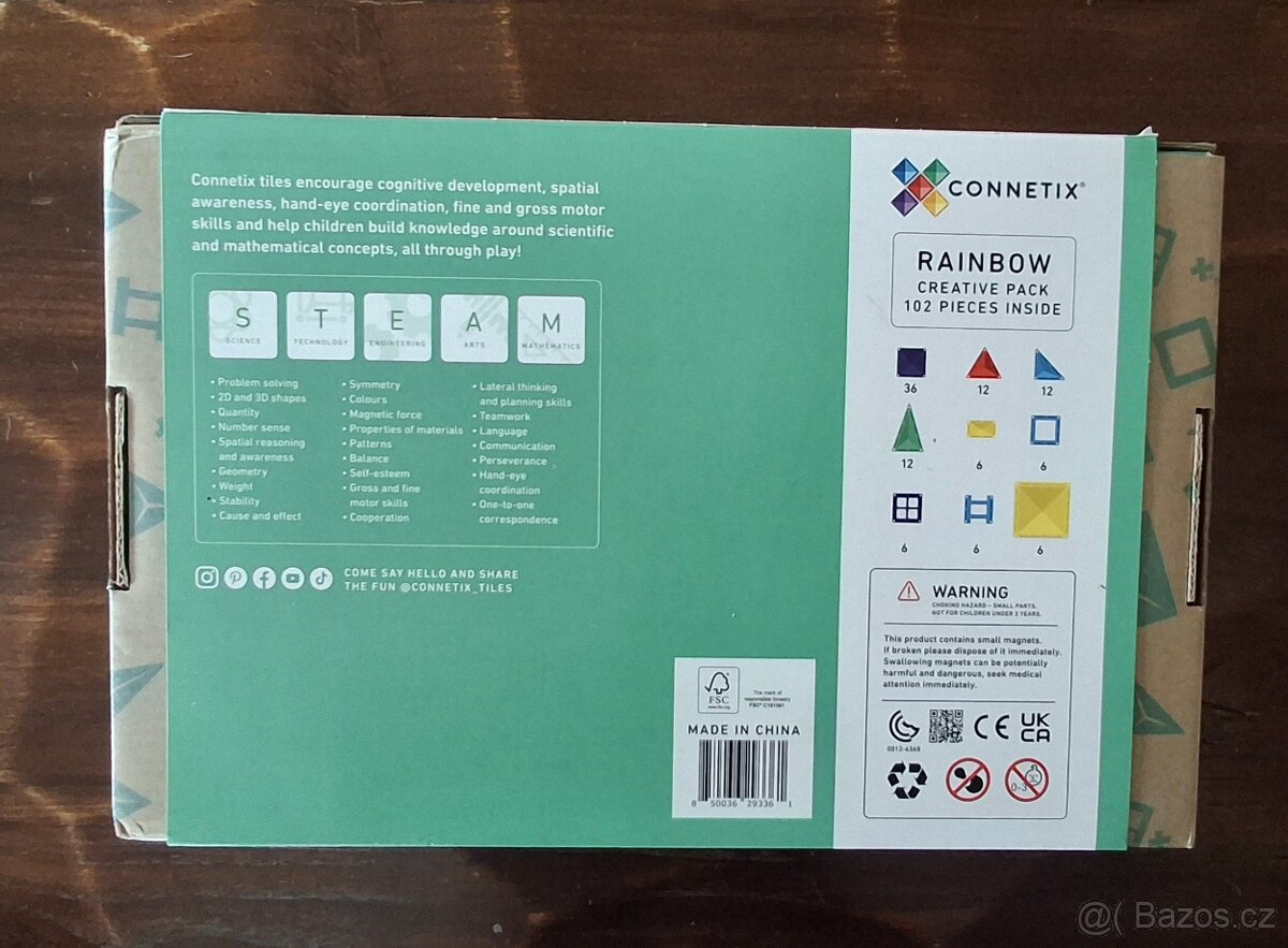 Connetix Rainbow pack 102ks - 2