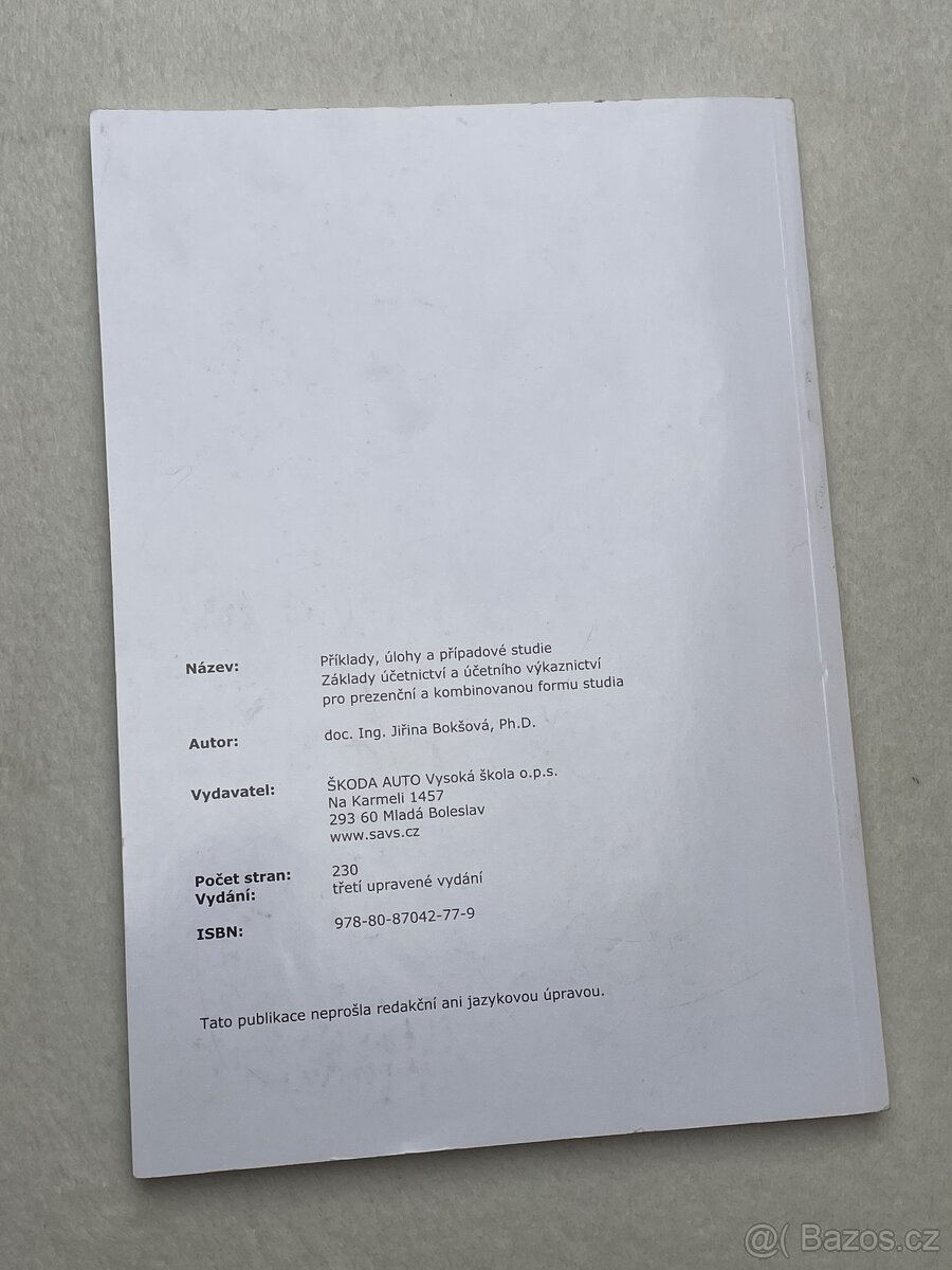 Základy účetnictví učebnice - 2