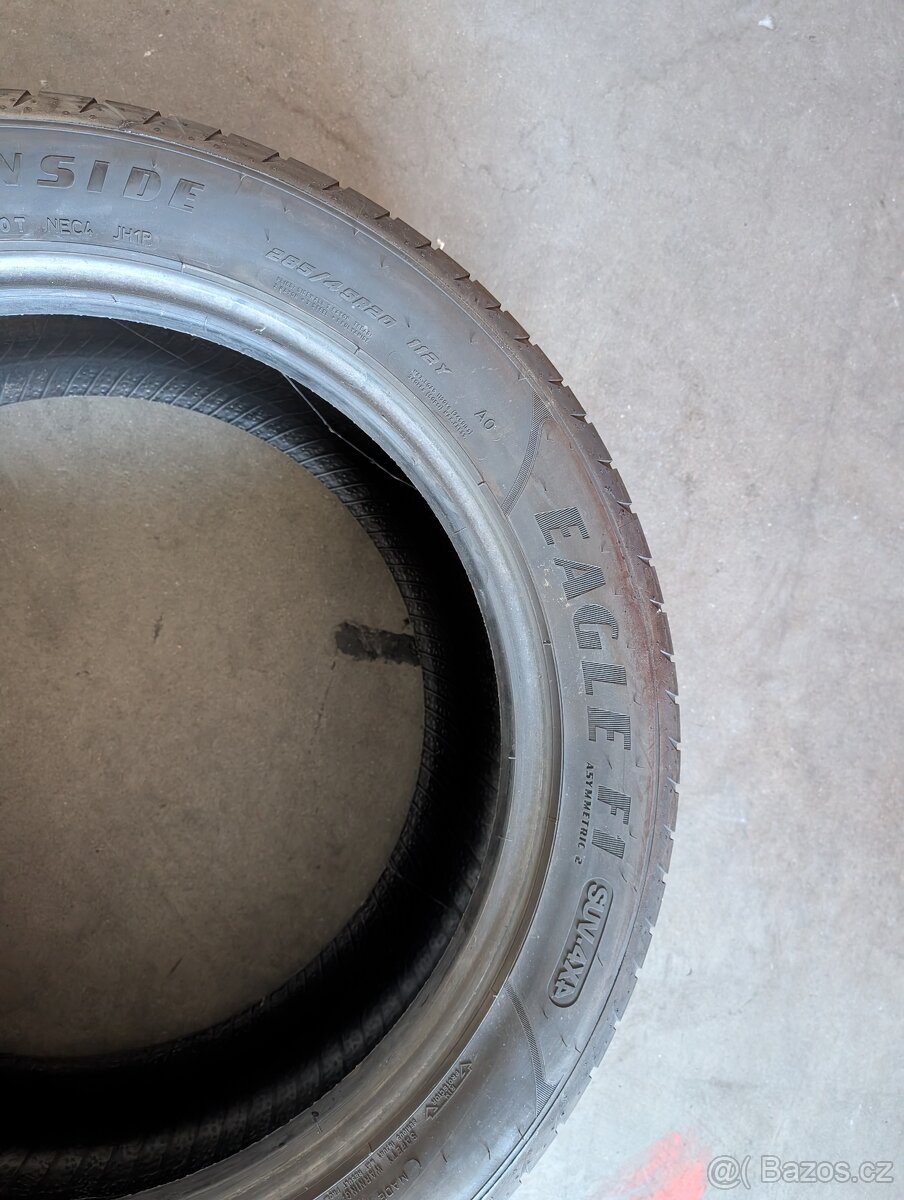 2× letní pneu Goodyear 285/45 R20 (5–6 mm) - 2