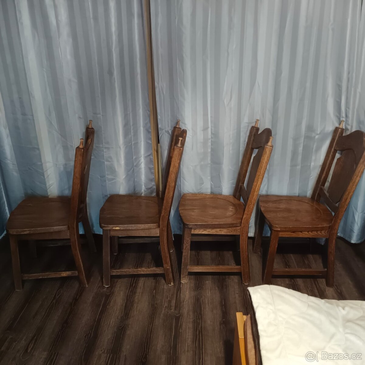 Masivní dubové židle - 4 ks - 2