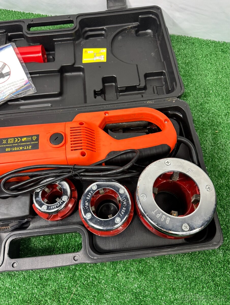 Závitořez, řezačka závitů na trubky, elektrická závitnice - 2