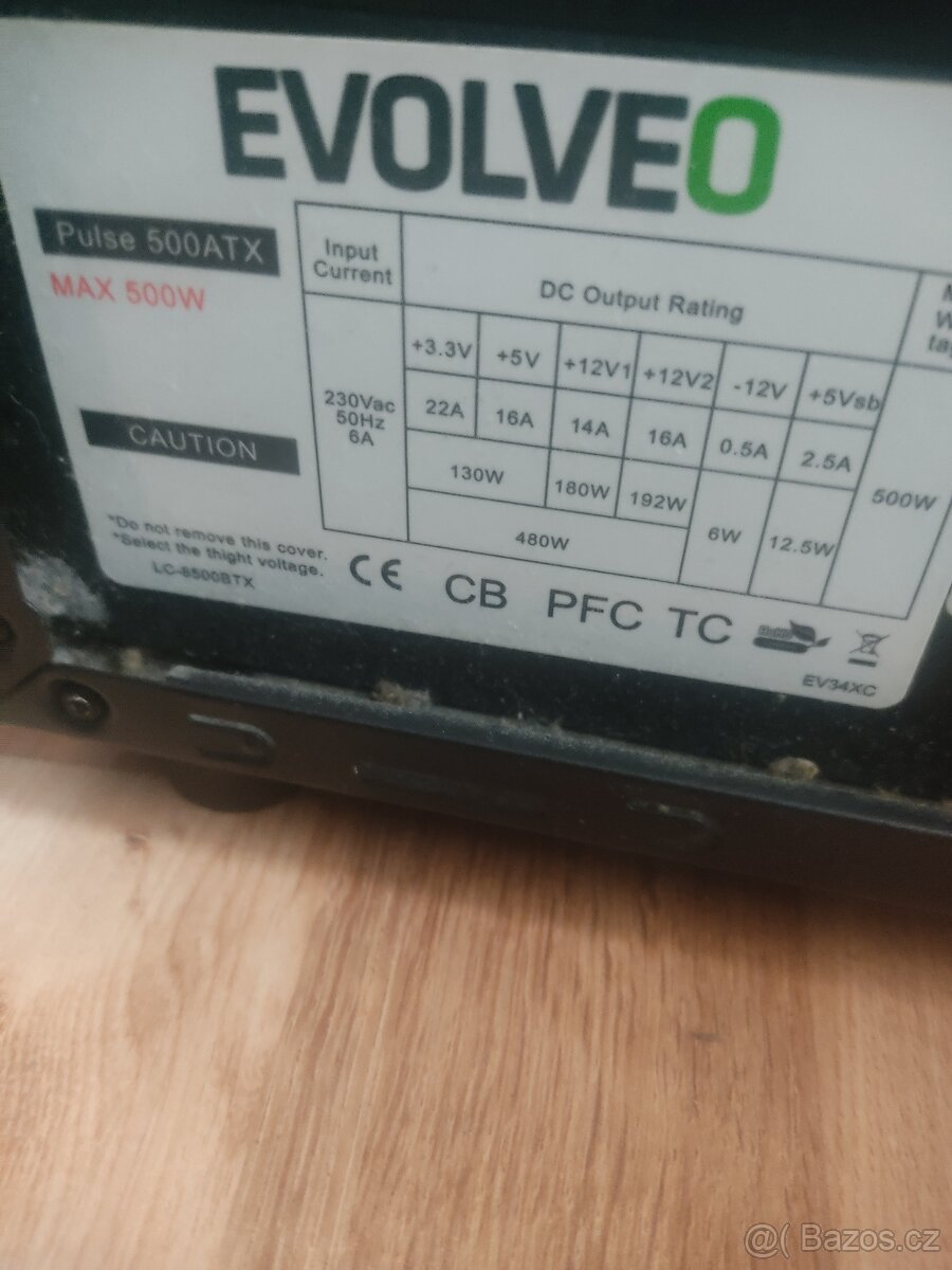 Prodám starší herní PC Intel core i5-6500 Ddr4 16gb ram Gr - 2