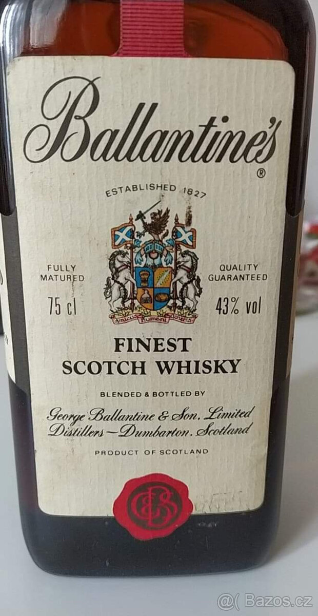 WHISKY - BALLANTINE´S- 70-80 léta - 2