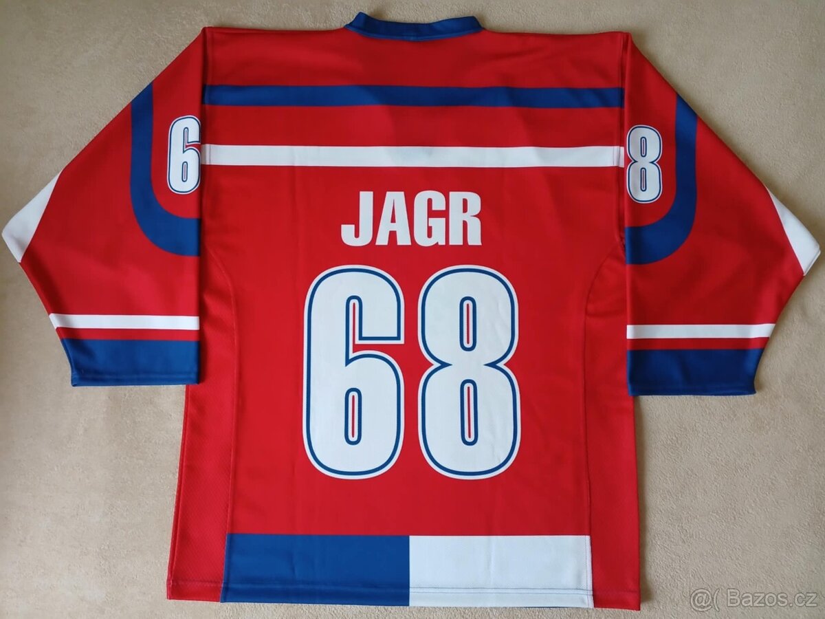 Hokejový dres ČR Jaromír Jágr - MS 2004 s podpisy hráčů - 2