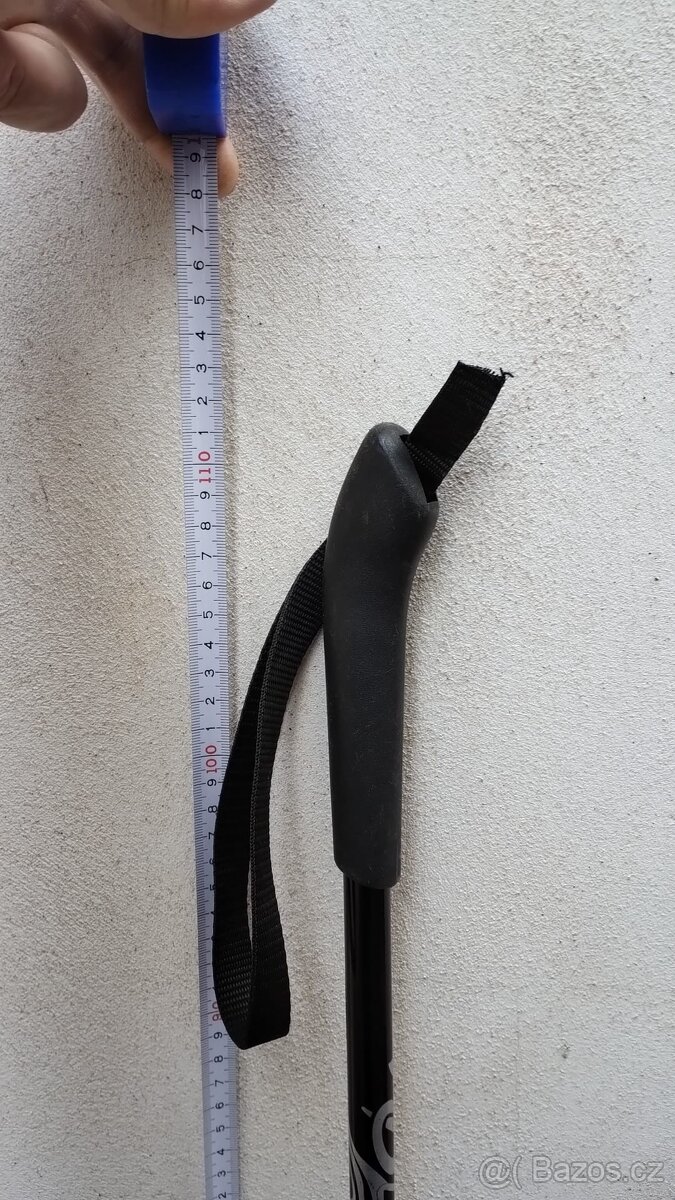 Běžecké hole Birki černé 110 cm - 2