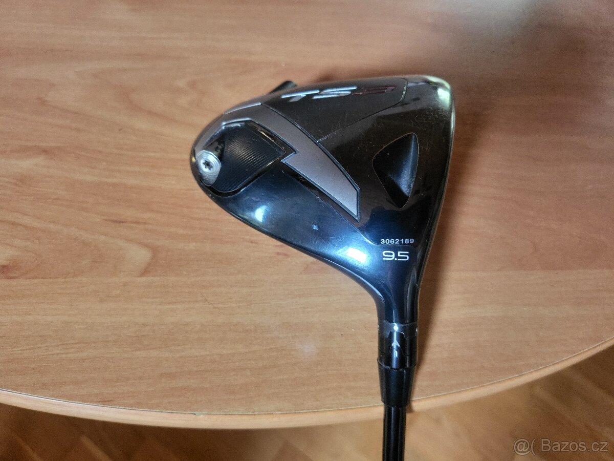 Titleist TS3 9,5° HZRDUS stříbrný 65gr Regular - 2