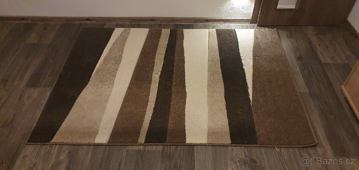 Koberec pod konferenční stolek, hnědý/béžový - 2