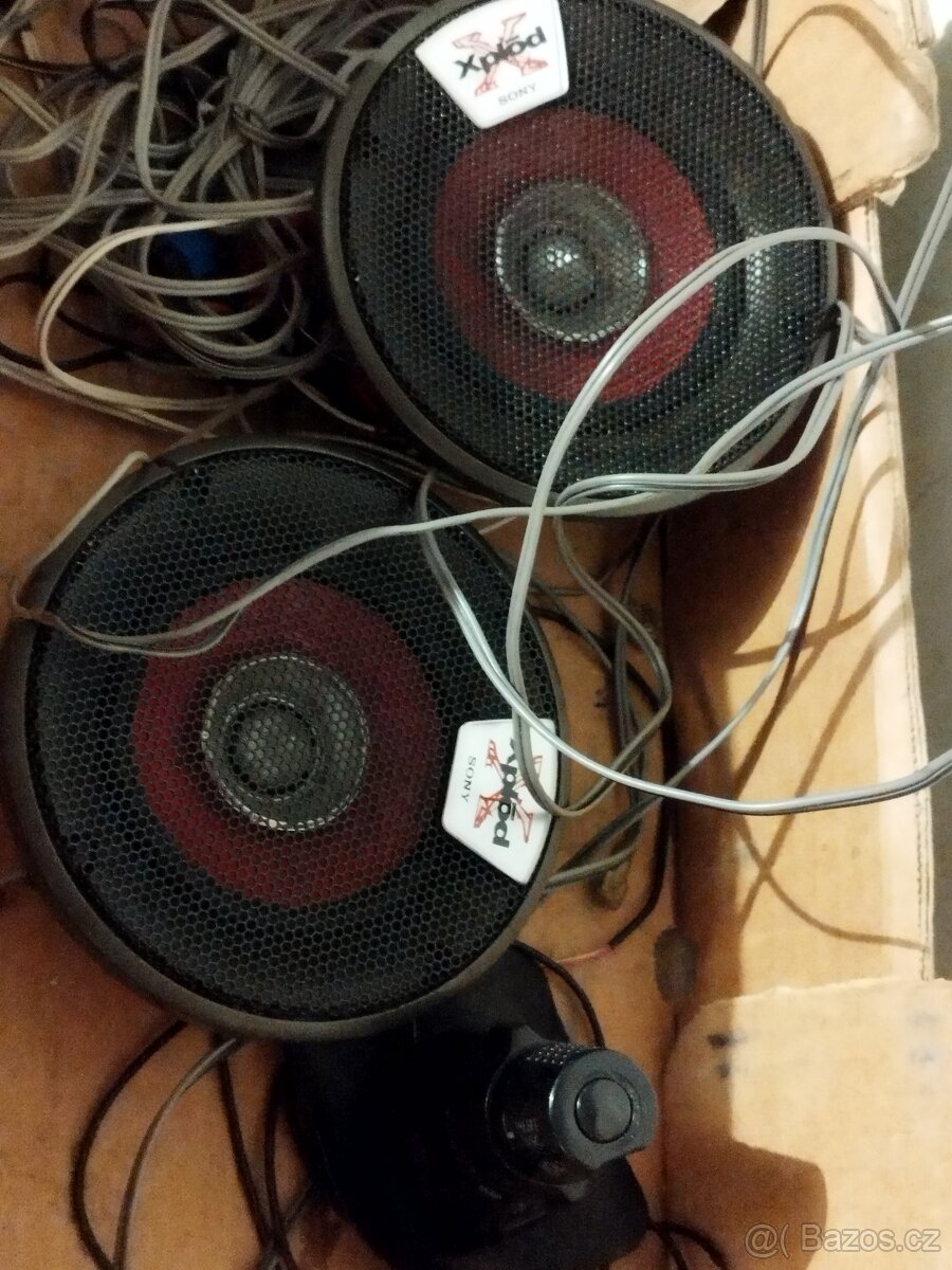 Reproduktory 2x basový 2x středový s ovladačem k volantu - 2