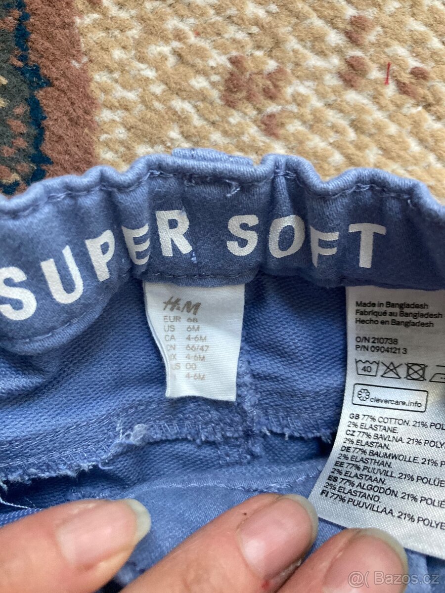 Kalhoty vel. 68 H&M 3-6 měsíců - 2