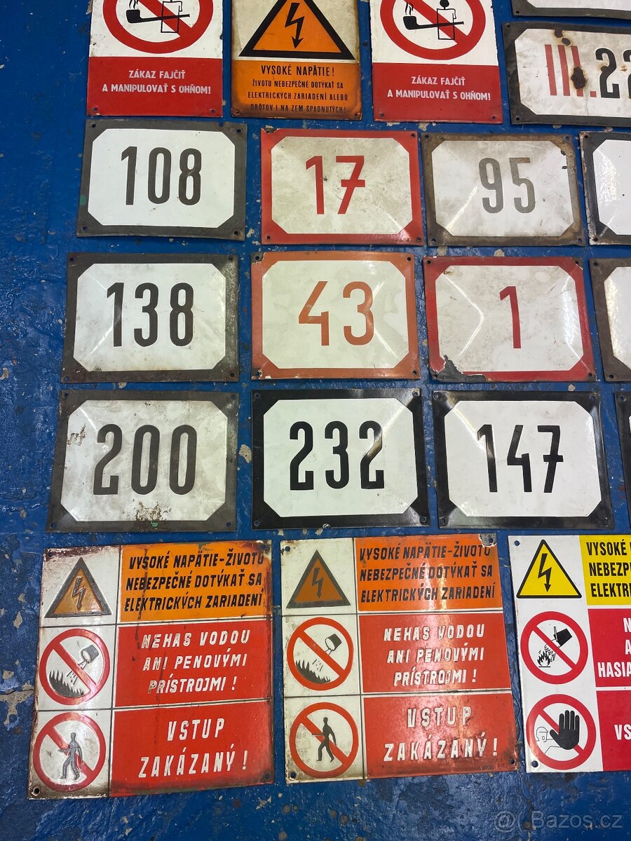 Predam stare smaltovane tabulky cedule cisla domov CSSR - 2