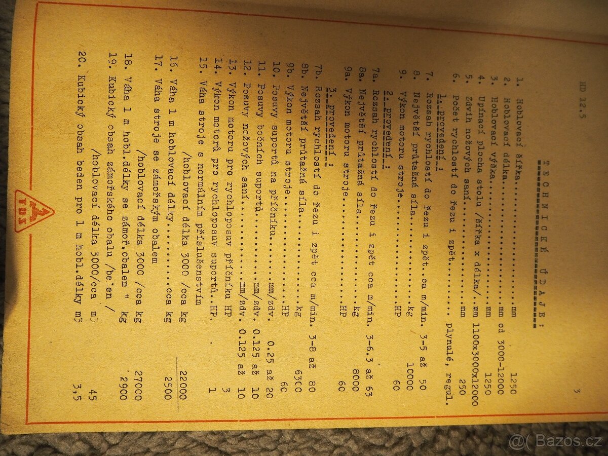 Dvoustojanový hoblovací stroj HD10-12.5 - 2