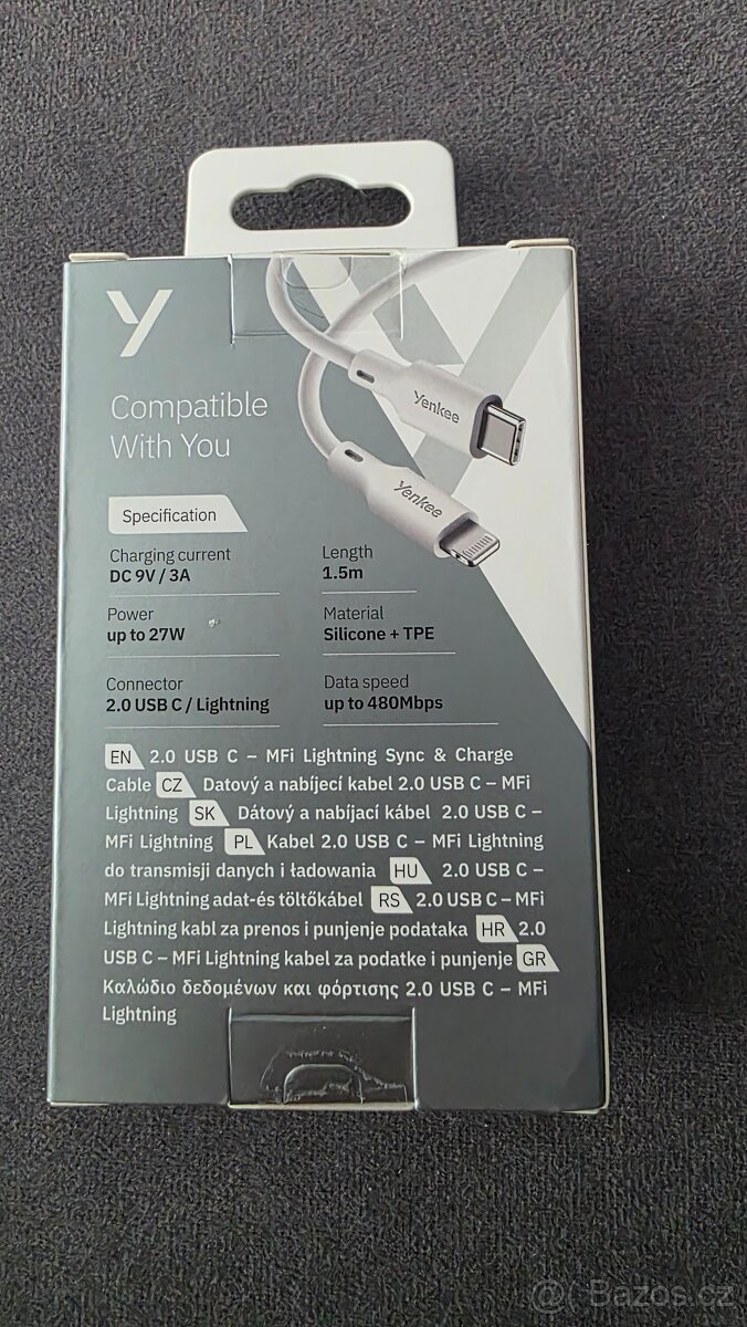 Kabel USB-C/Lightning 1,5m - 2