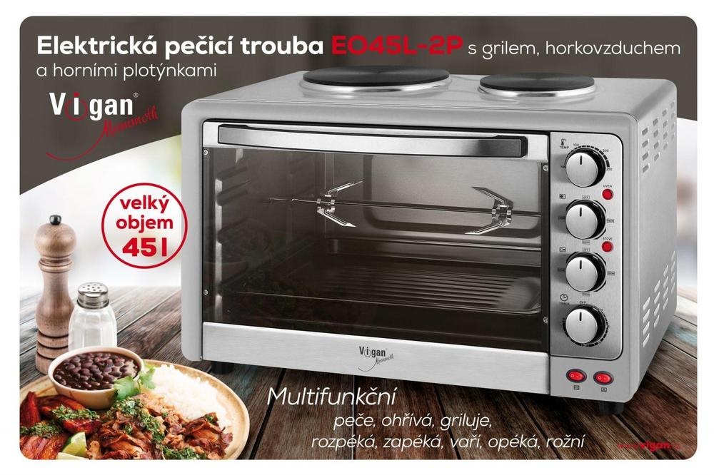 Elektrická trouba s grilem Vigan EO45L-2P - 2