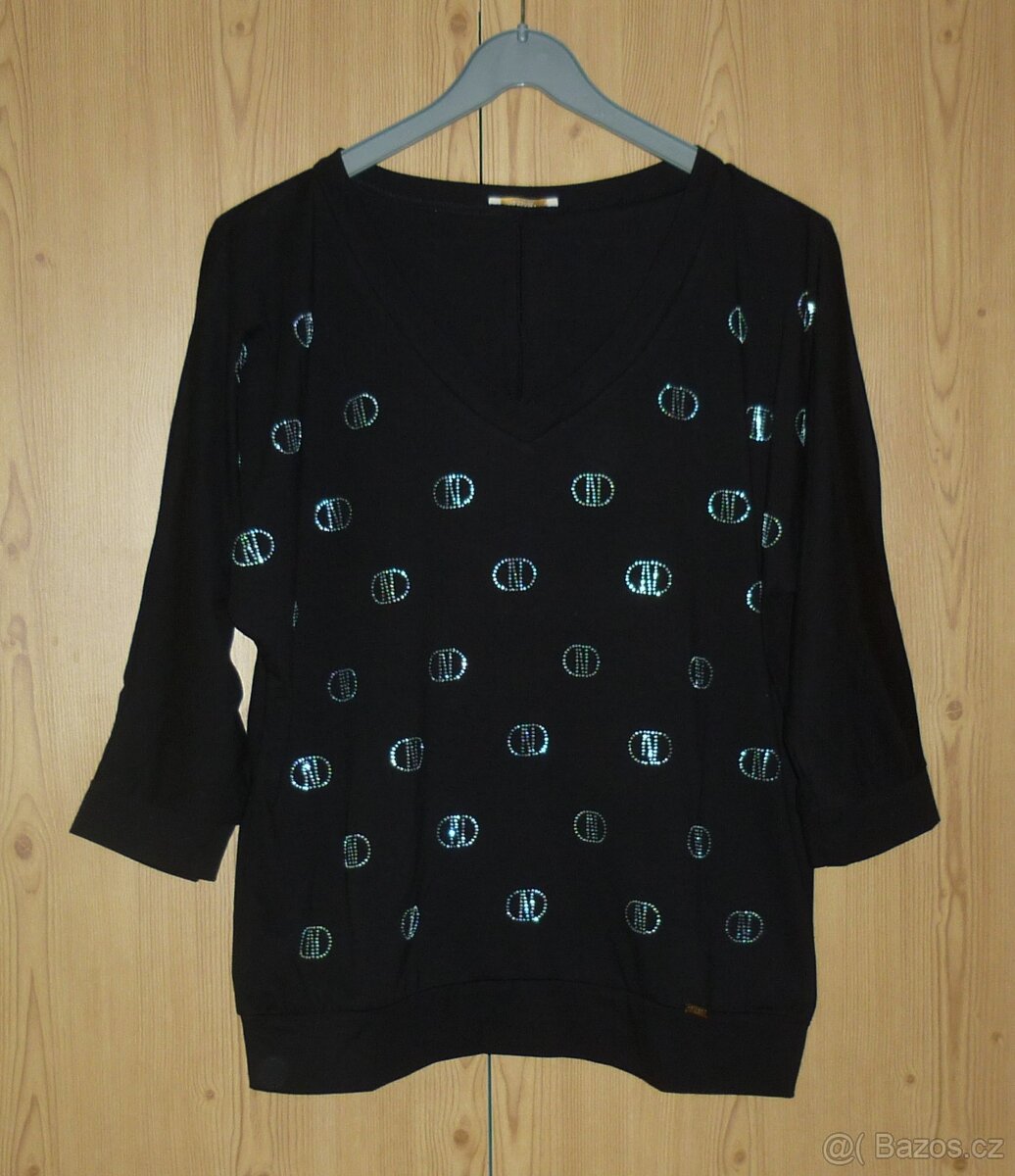 Černé dámské tričko Megi Collection - 2