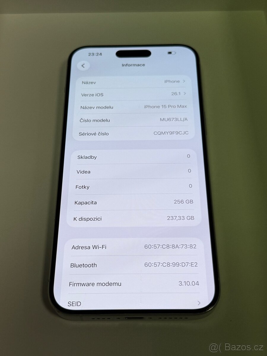 iPhone 15 Pro Max 256GB / Záruka - 2