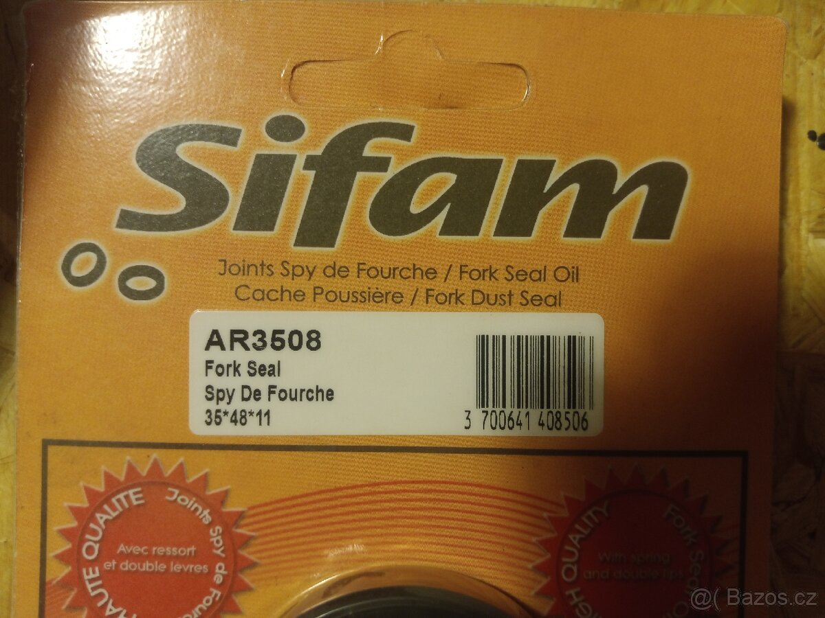 gufero vidlice 35 x 48 x 11, např. Honda CX - 2