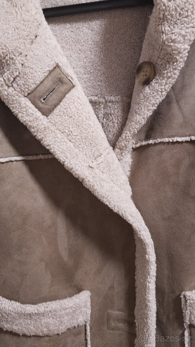 Bunda z kožíškem (beránek, dublenka) dámská - 2