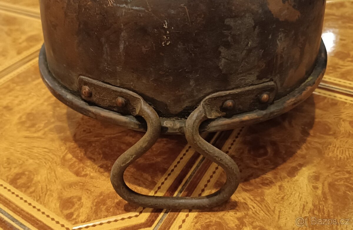 Měděný starý kotlík - 2