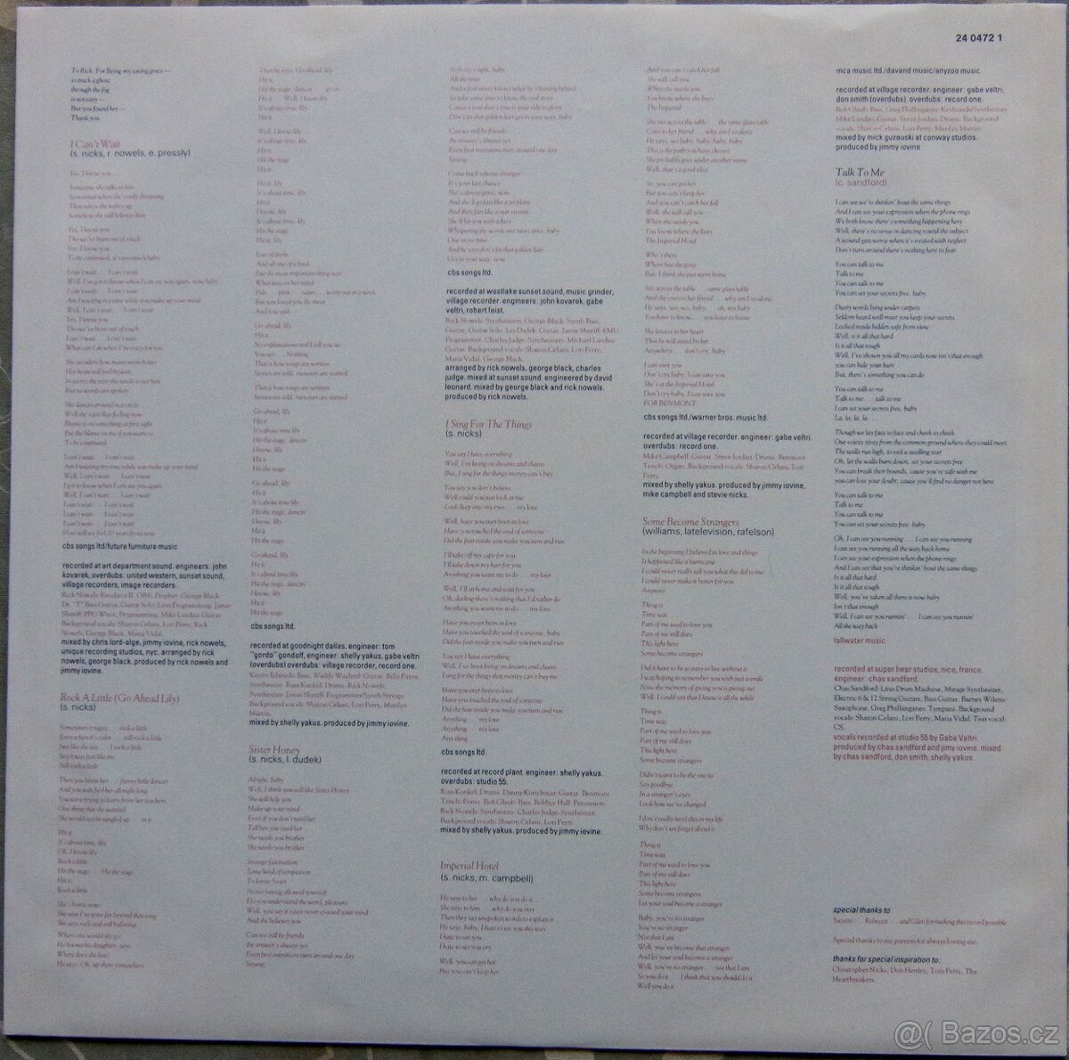 LP deska - Stevie Nicks - Rock A Little - 2