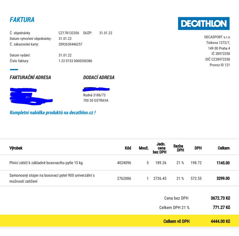 Stojan na boxovací pytel, decathlon - 2