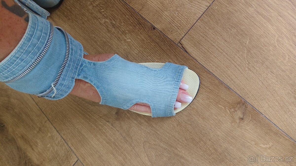 Letni riflove sandály - 2