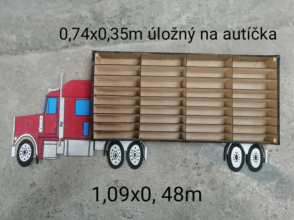 Nákladní auto - organizér pro autíčka - 2