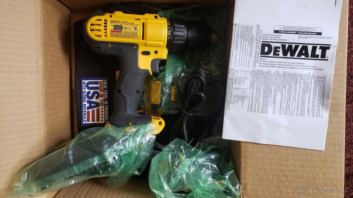 Dewalt aku vrtačka/šroubovák 20V - 2
