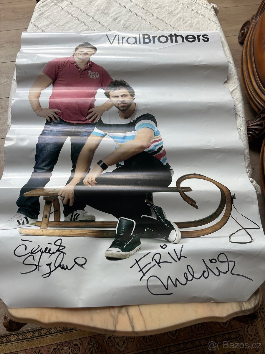 Podepsaný plakát - ViralBrothers - Erik Meldik - 2