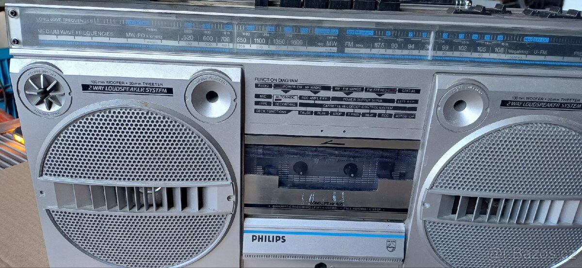 Retro kazeťák Philips - 2