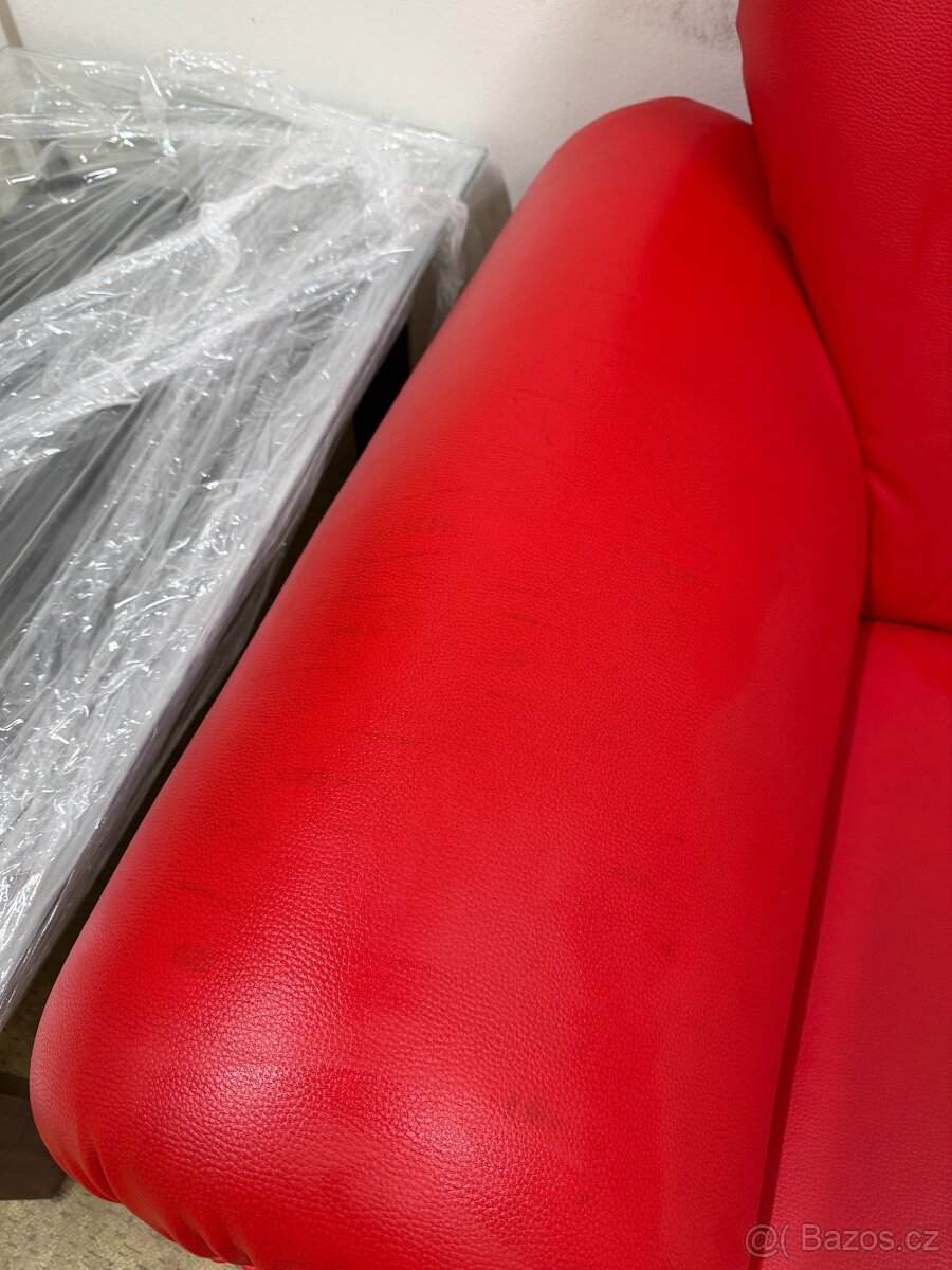 Sofa, červená, 180x100cm - 2