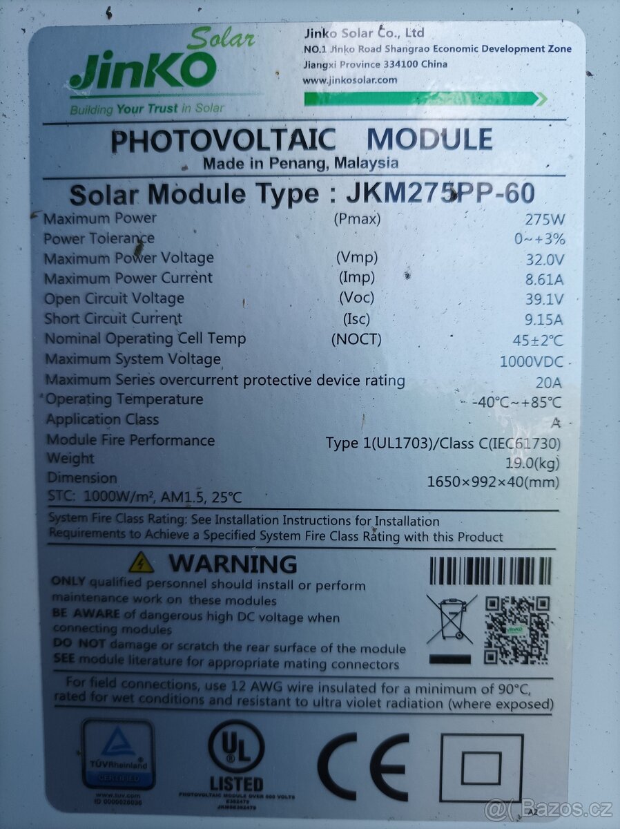 Fotovoltaický panel-polykrystalický - 2