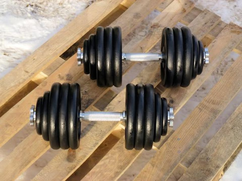 Jednoručky činky 2x40kg za 4990,-kč - 2