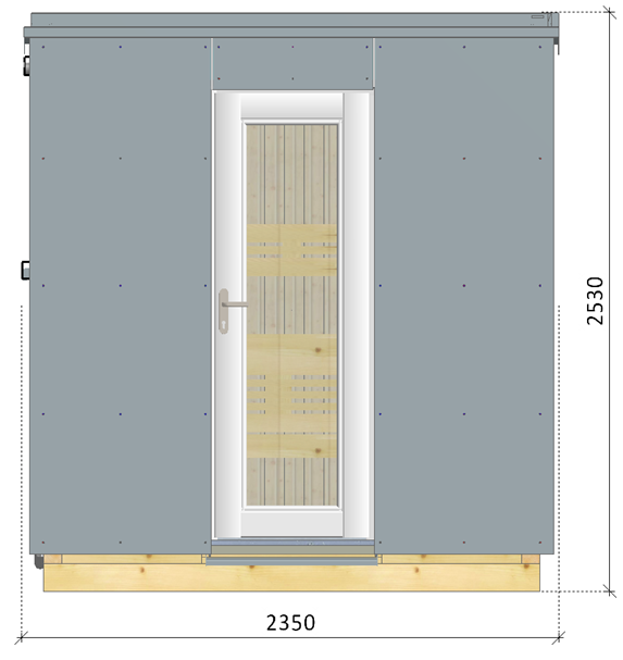Klasická venkovní sauna - samostatná - 2