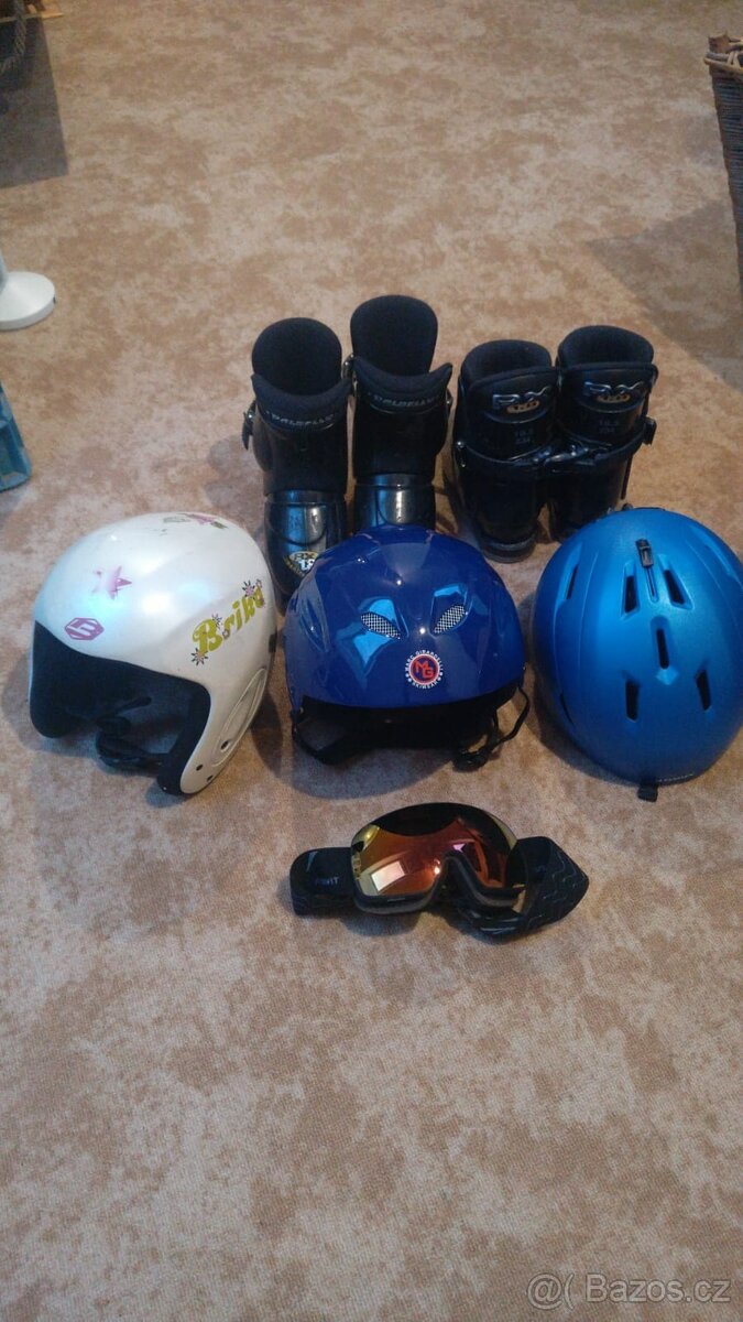 Dětské lyže, lyžáky a helmy - 2