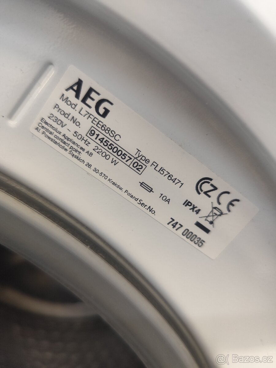 Pracka aeg l7fee68sc - 2