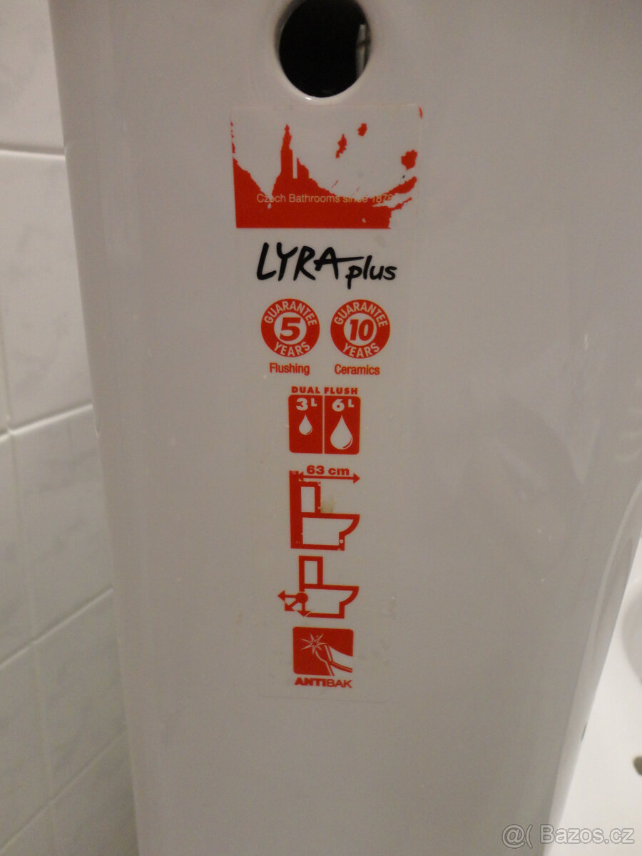 Kombi WC JIKA Lyra Plus – nové, záruka - 2