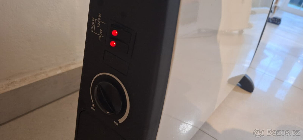 Elektrický přímotop 2000W – dvouzónový - 2