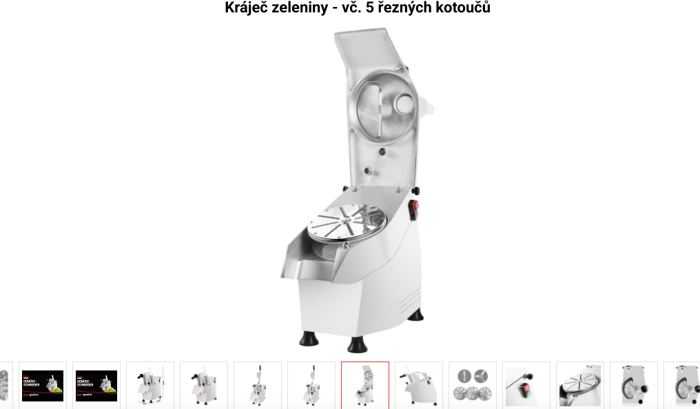 Kráječ zeleniny - vč. 5 řezných kotoučů - 2
