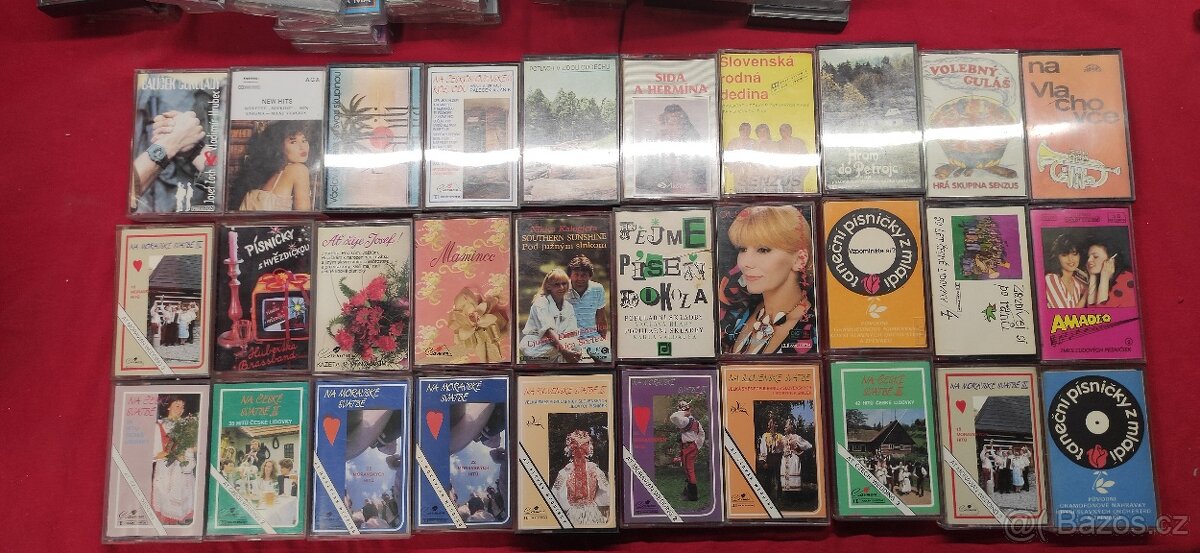 Originální nahrané MC kazety - směs 102 ks - 2