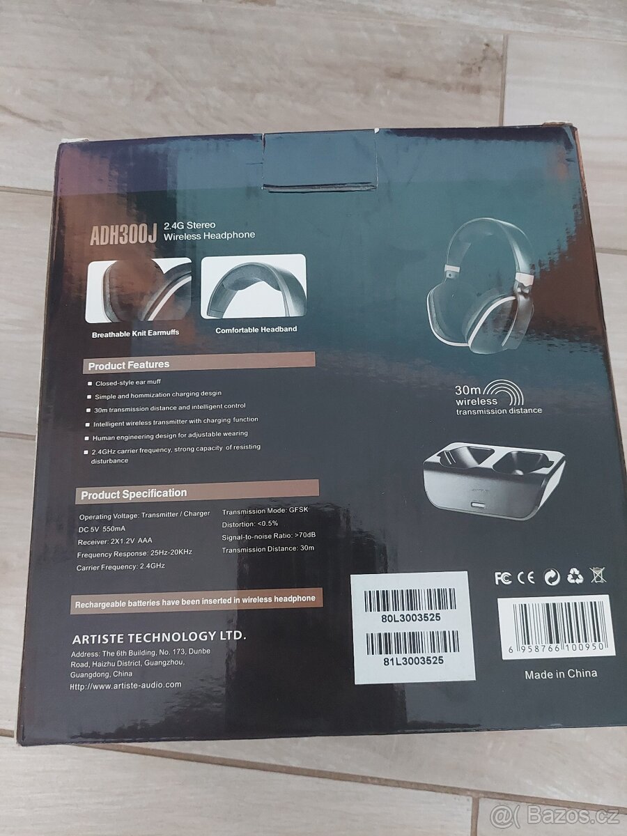 Bezdrátová sluchátka Artiste ADH300J - 2