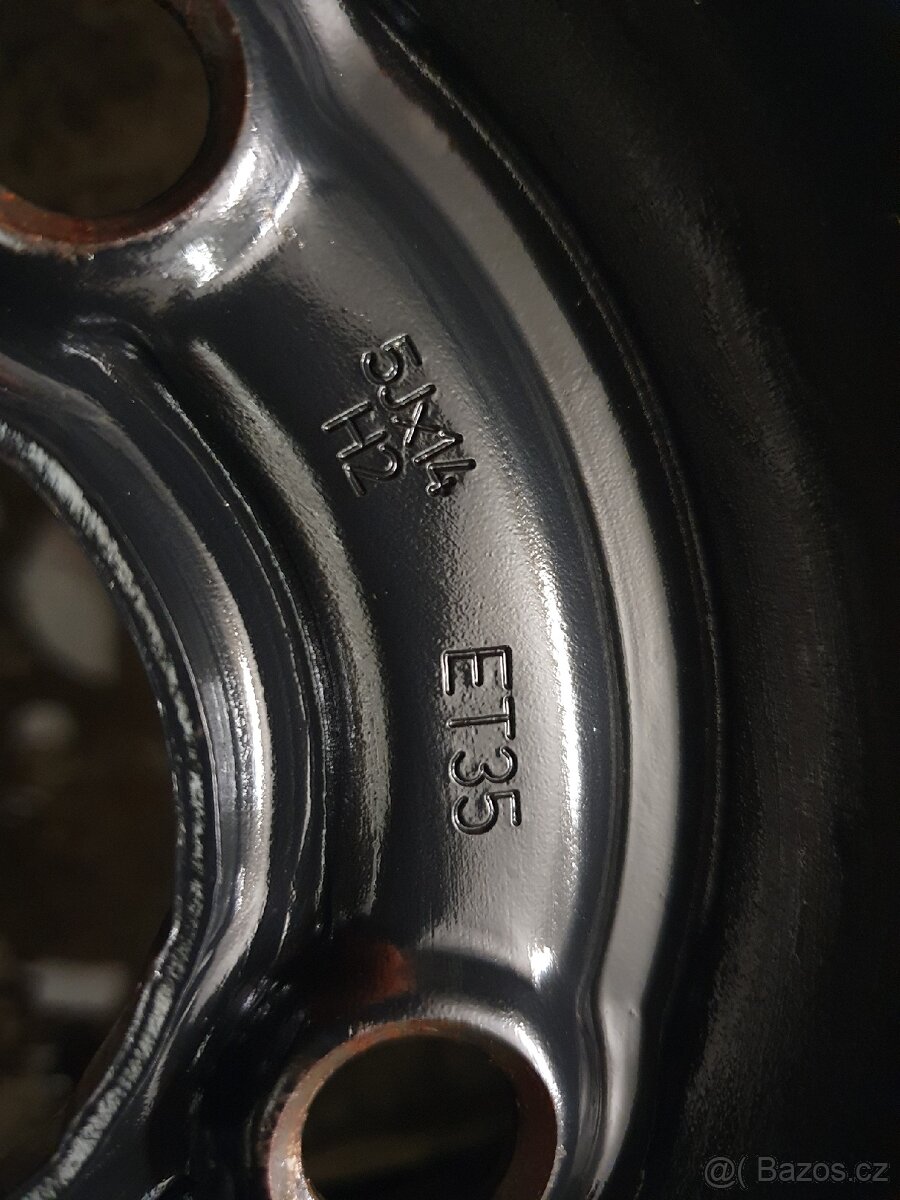Zimní kompletní kola 4x100 r14 pneu 175/65 r14 4x7mm - 2