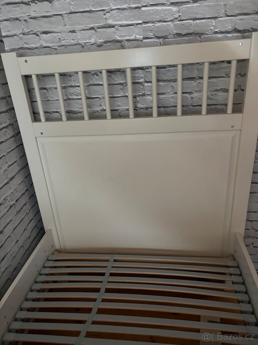 IKEA HEMNES Rám postele bílá barva 90x200 cm - 2