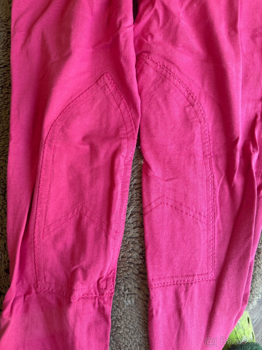 Bavlněné rajtky růžove vel M - 2