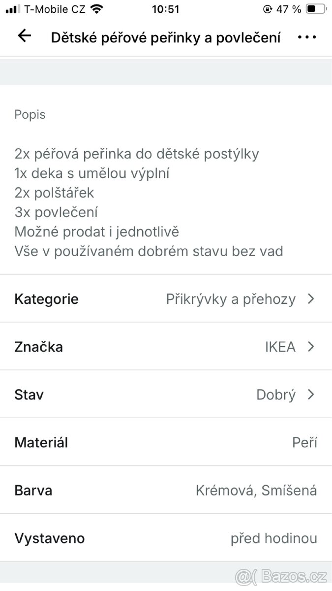 Péřové dětské peřinky a povlečení - 2