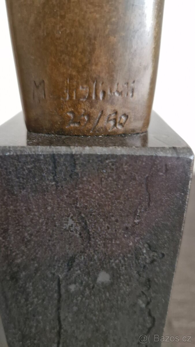 Modigliani - bronz - 2